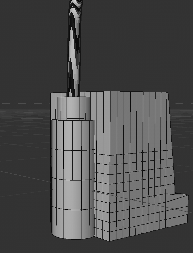 Back of lamp 3d model